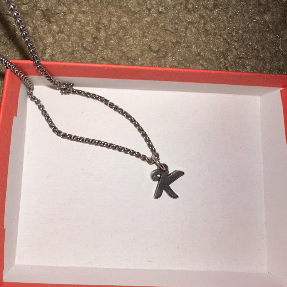 James Avery K initial necklace